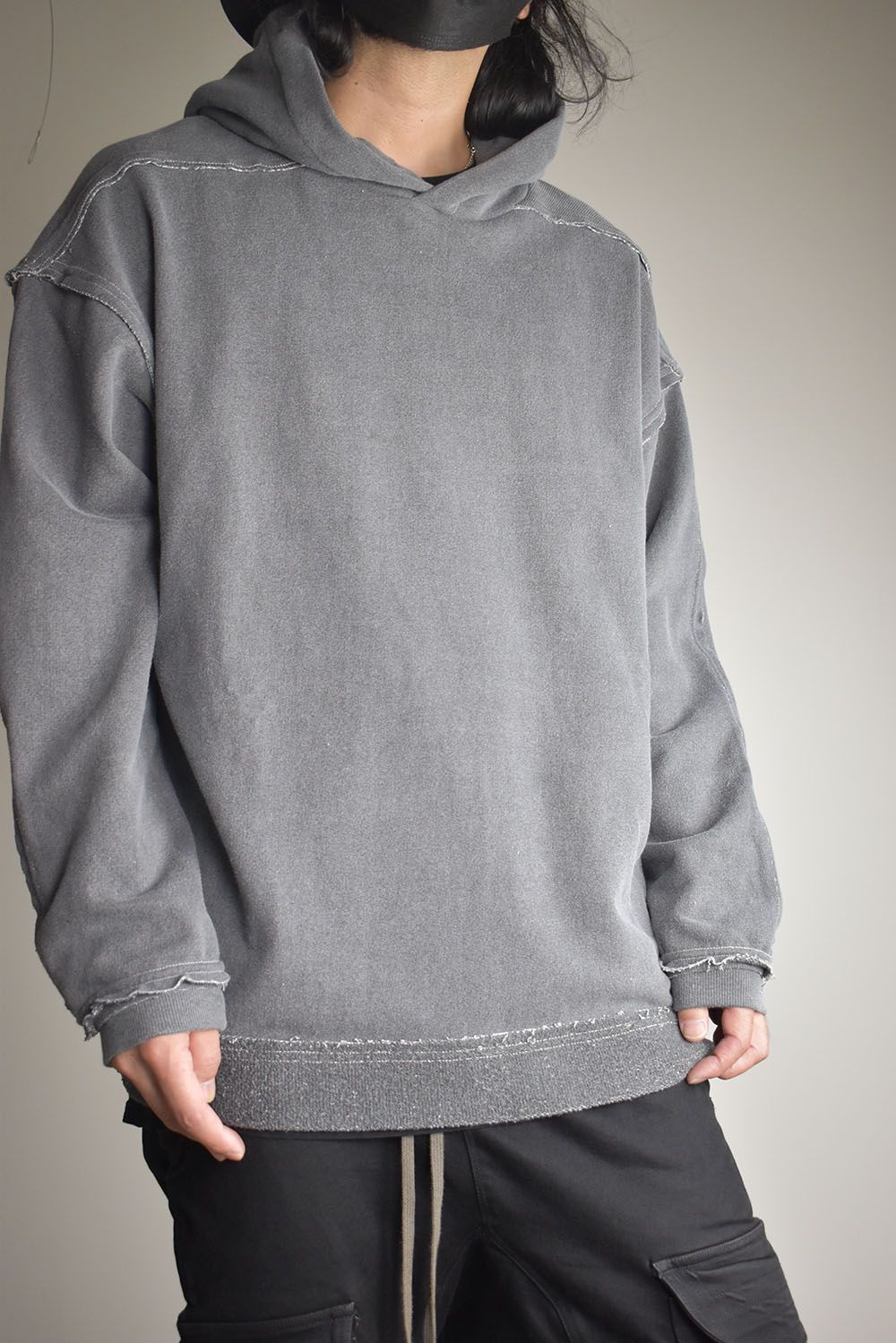 Painter Sweat Pullover Hoodie"Grey" / ピグメントスウェットプルオーバーフーディ"グレー"