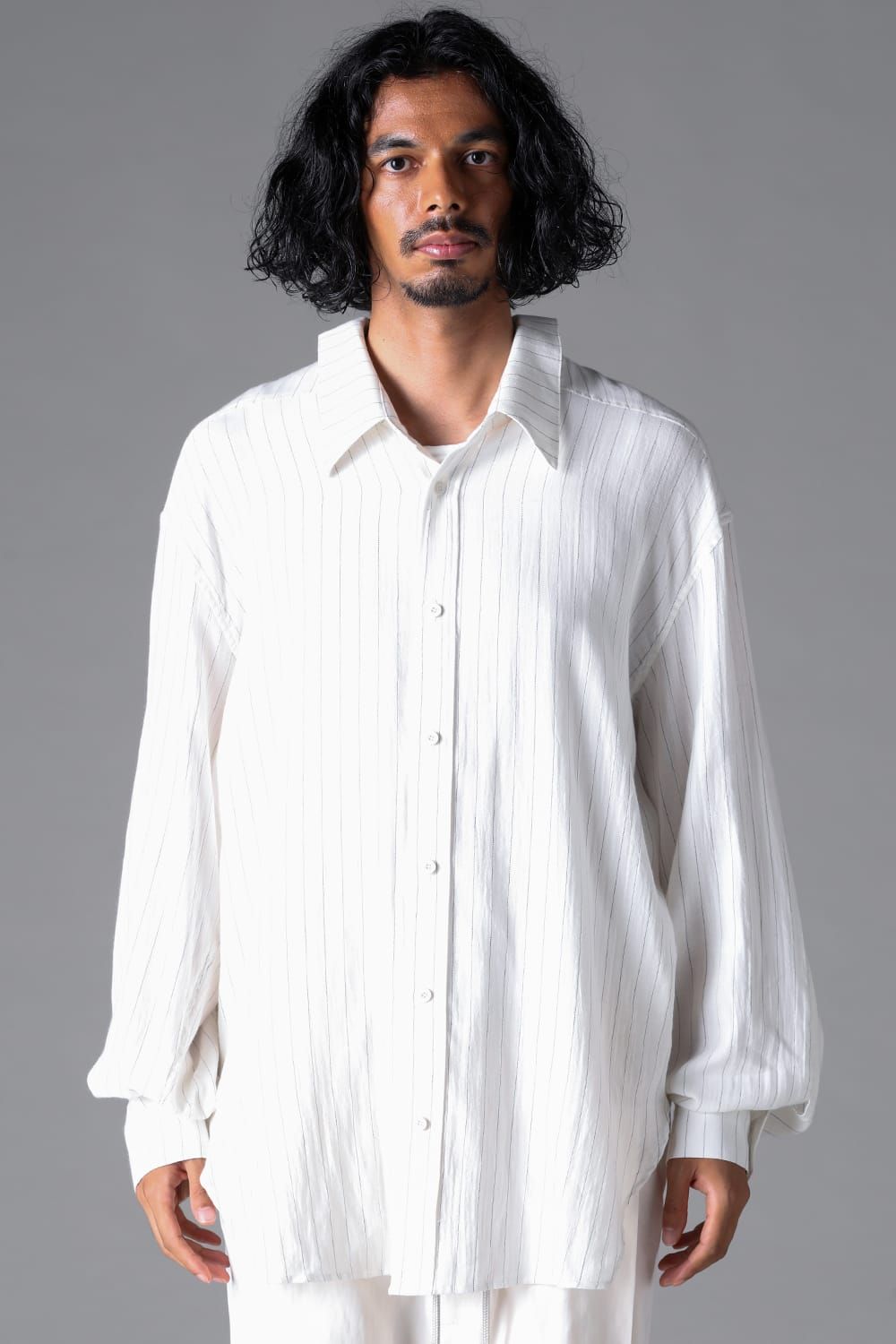 《2026SS先行予約》Back Face Shirts"White × Stripe" / バックフェイスシャツ"ホワイト×ストライプ"