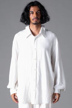 《2026SS先行予約》Back Face Shirts"White × Stripe" / バックフェイスシャツ"ホワイト×ストライプ"