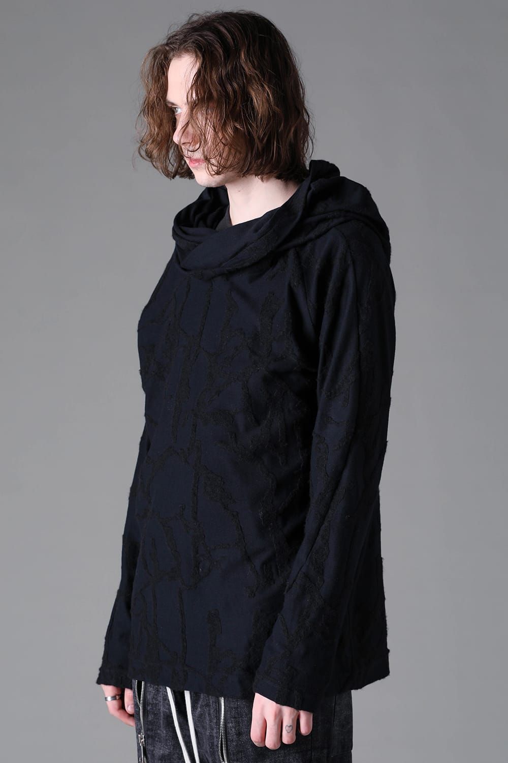 《2026AW先行予約》Twisted Hoodie Pullover "Black" / ツイストフーディプルオーバー"ブラック"