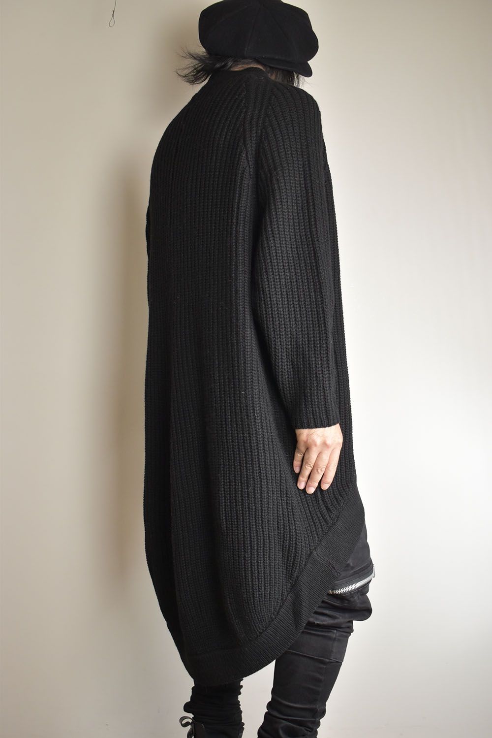 Knit Long Cardigan"Black"/ニットロングカーディガン"ブラック"