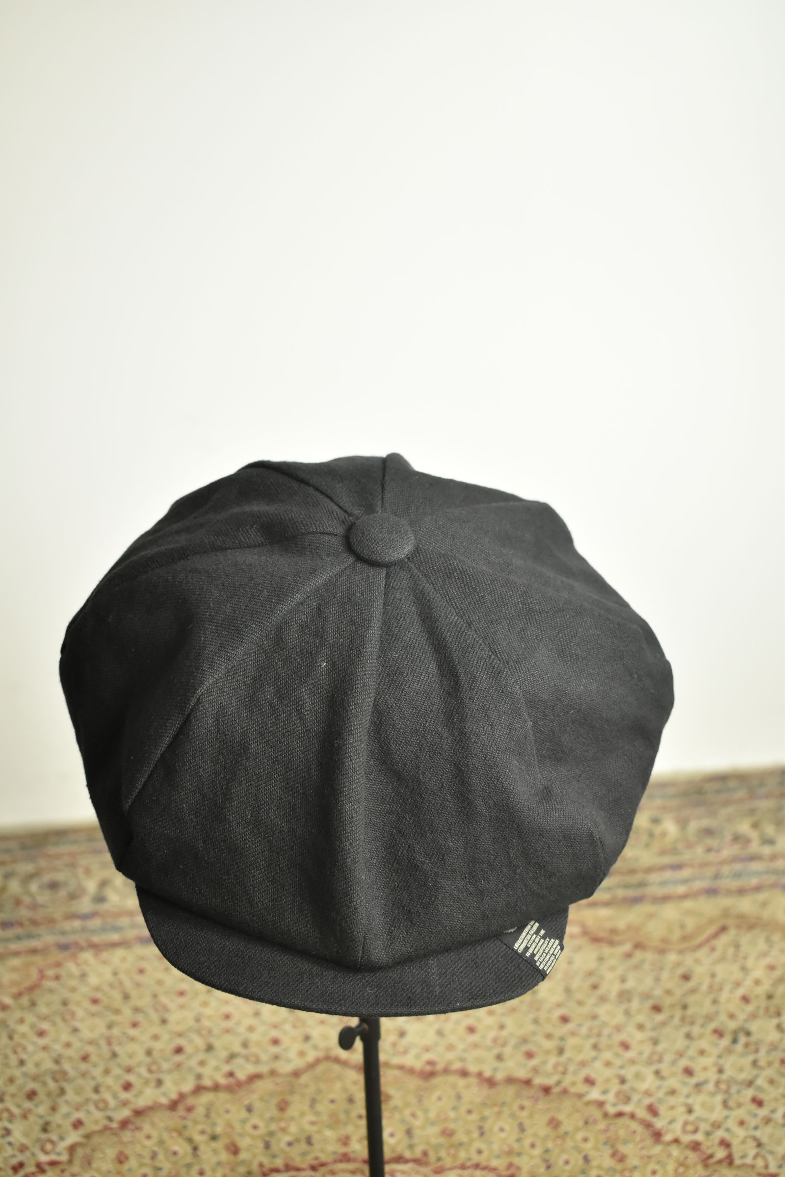 Backbrushed Twill Casquette "Black" / バックブラッシュドツイルキャスケット"ブラック"