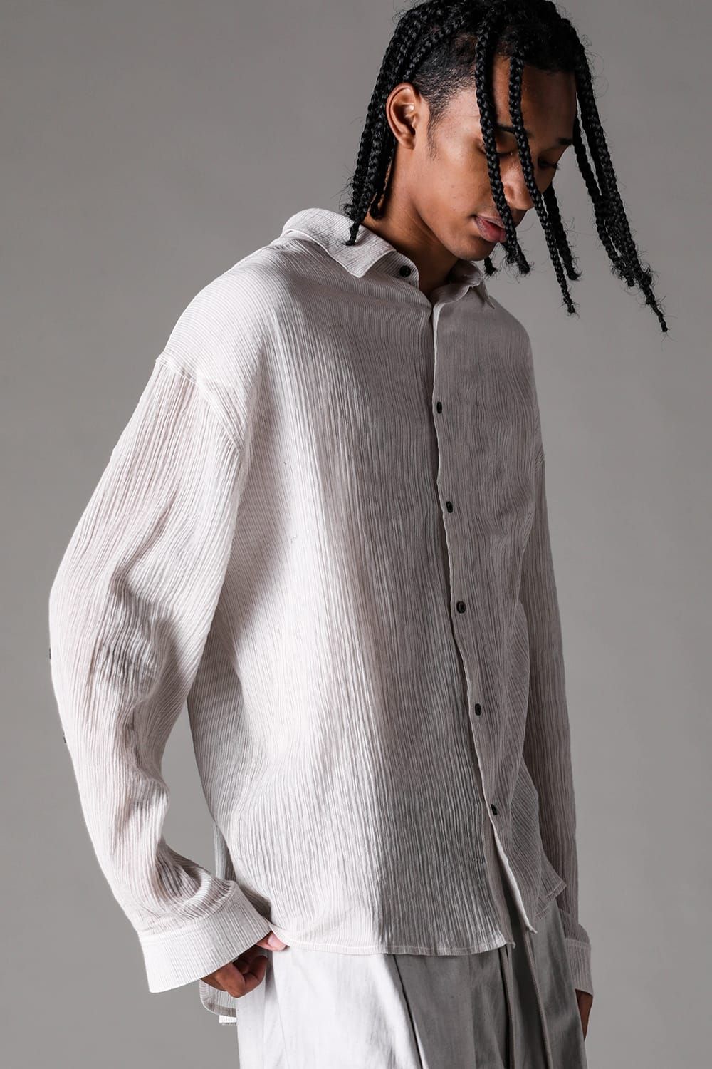 《2027SS先行予約》Stripe Buck Button Shirts"Black Stripe / White Stripe / Brown Stripe" / ストライプバックボタンシャツ"ブラックストライプ /ホワイトストライプ /ブラウンストライプ"