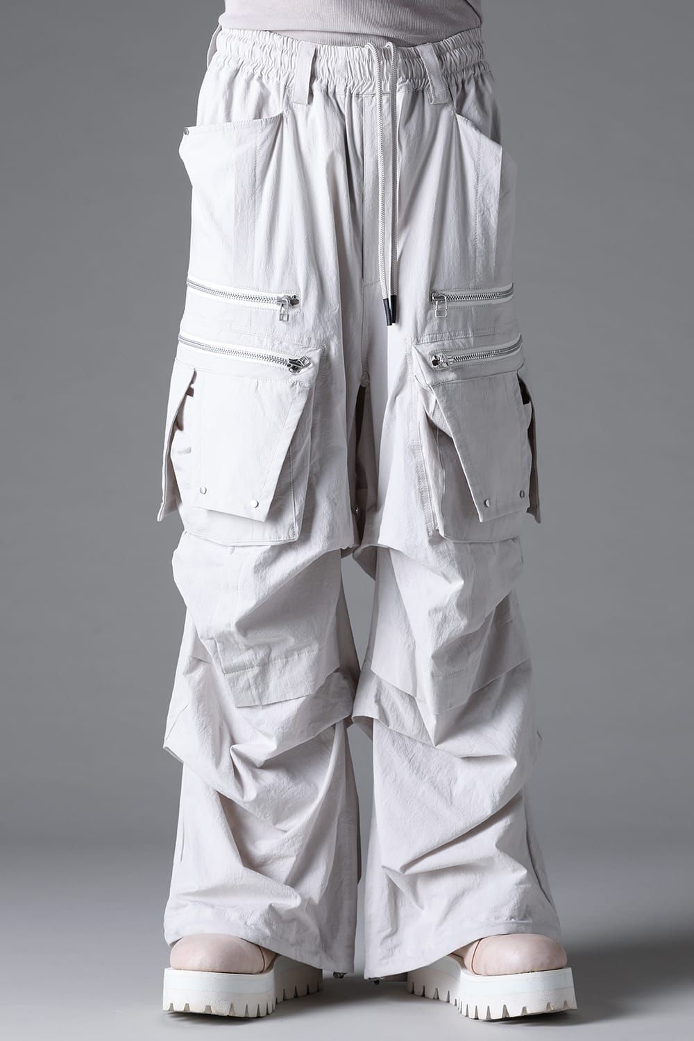 《2026SS先行予約》Cargo Tuck Wide Pants"Black / White /Stone" / カーゴタックワイドパンツ"ブラック/ホワイト/ストーン"