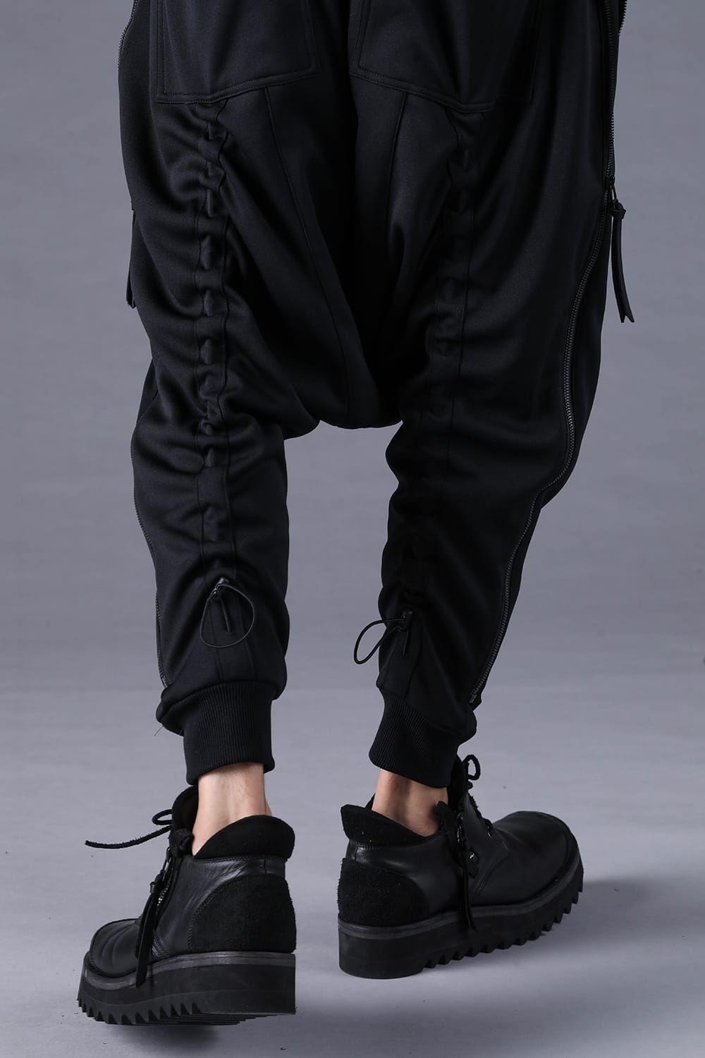 《2027SS先行予約分》Zip-Line Track Sarrouel Pants"Black" / ジップライン トラックサルエルパンツ"ブラック"