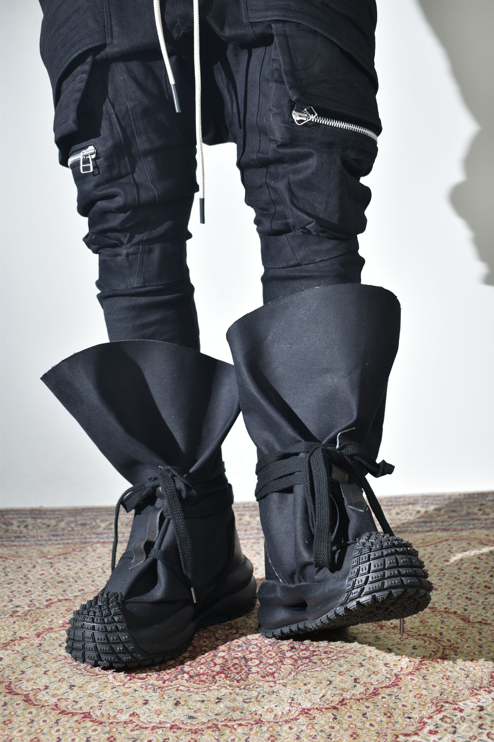 Magarimono collabo Sack Boots"Black" / MAGARIMONO コラボ サックブーツ"ブラック"