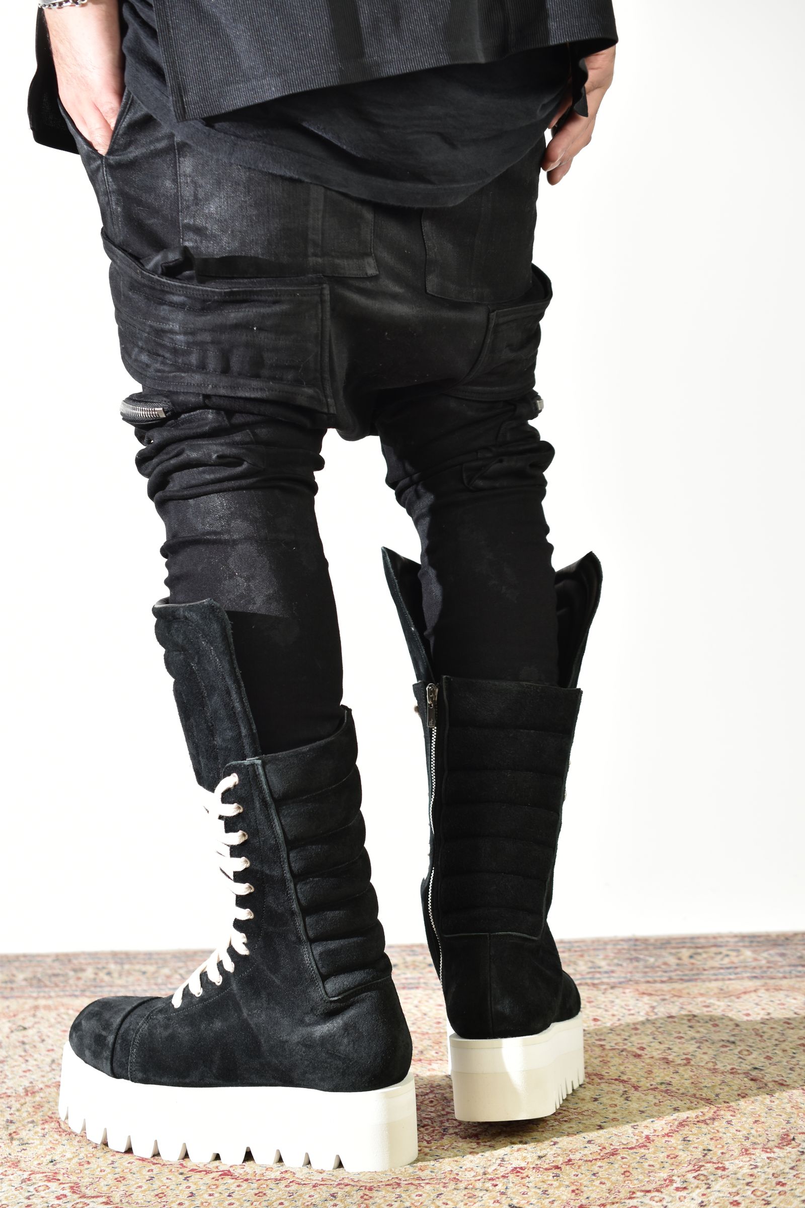 Torqe High Boots"Black × White" / トルクハイブーツ"ブラック×ホワイト"