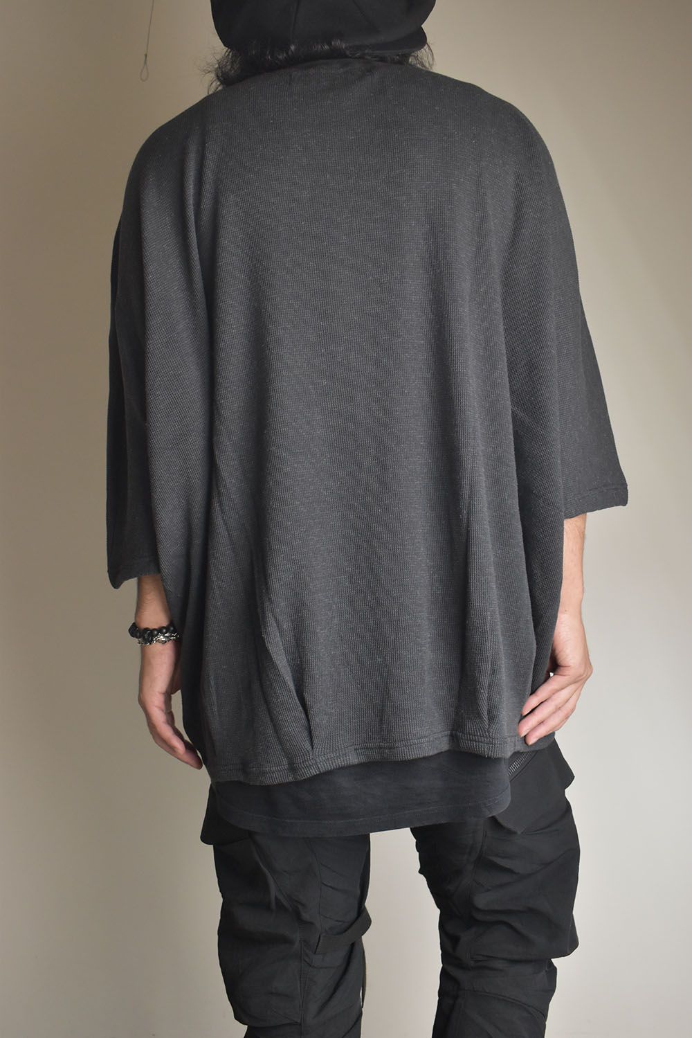 Waffle Dolman Tee"Charcoal" / ワッフルドルマンTee"チャコール"