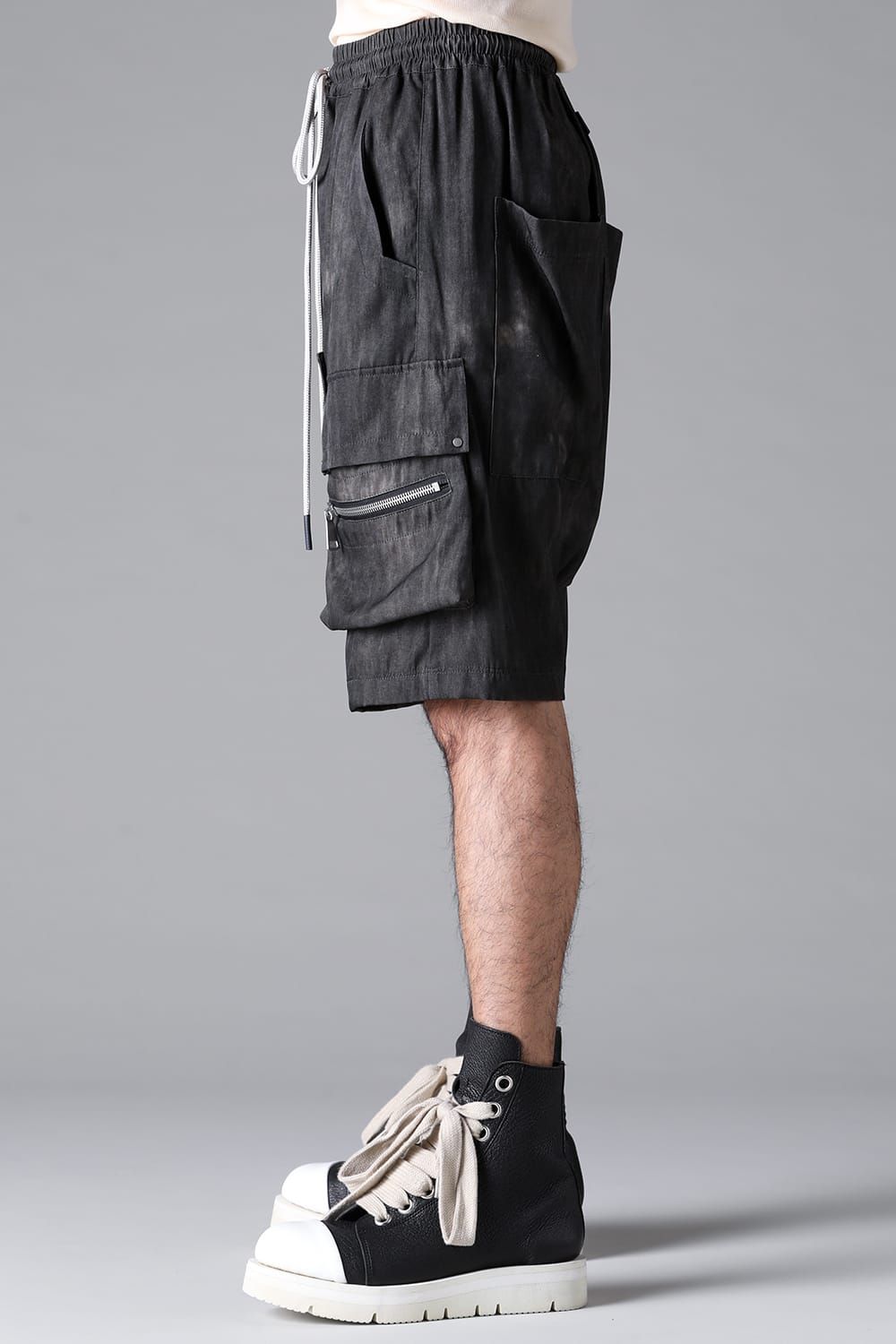 《2026SS先行予約》Cargo Shorts"Black / Uneven D.Grey / Uneven Grey" / カーゴショーツ"ブラック/アンイーブンダークグレー/アンイーブングレー"