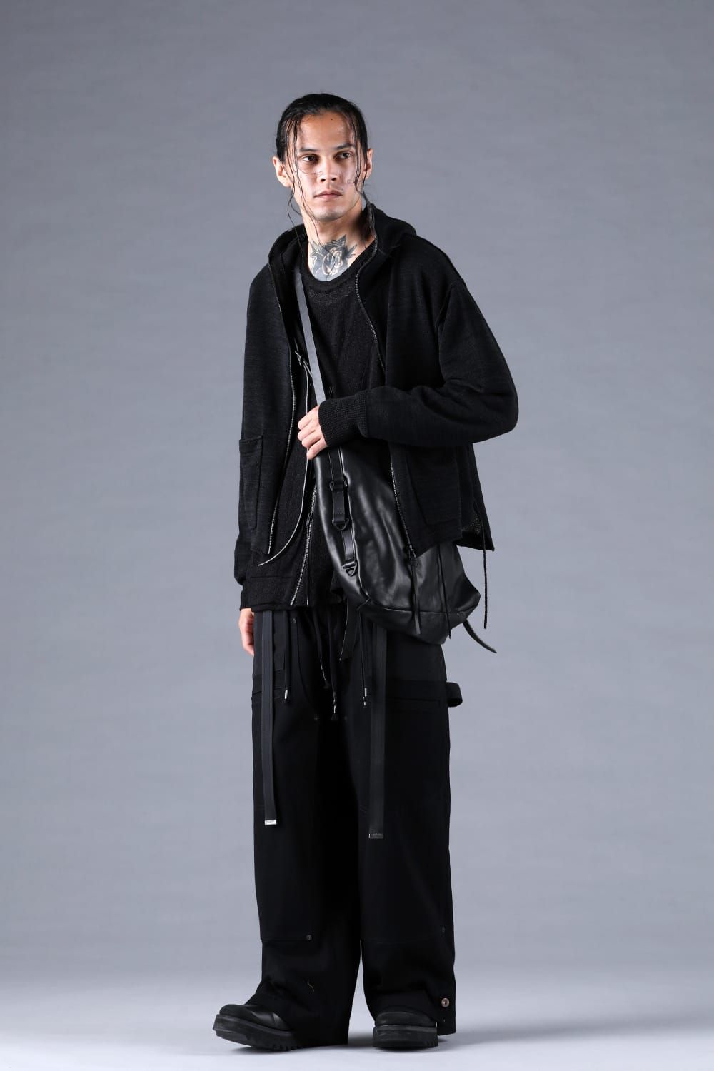 Horse Leather Shoulder Bag"Black" / ホースレザーショルダーバッグ"ブラック"