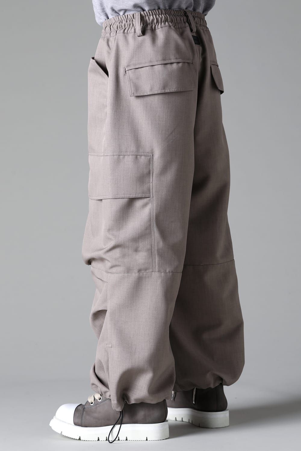 《2025AW先行予約》Cargo Wide Pants"Black / Grey" / カーゴワイドパンツ"ブラック/グレー"