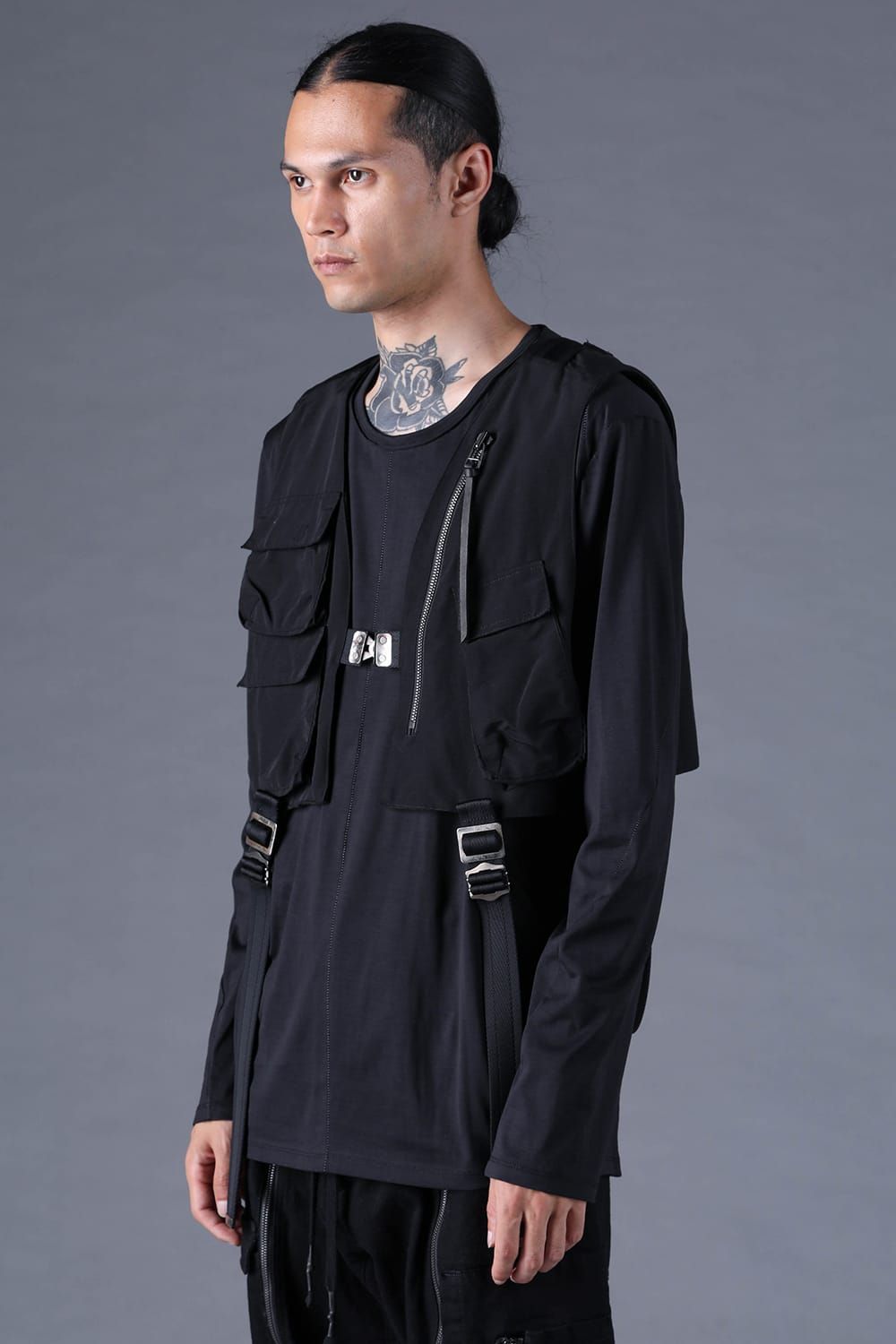 《2027SS先行予約分》Cupra Twill Vest"Black" / キュプラツイルベスト"ブラック"