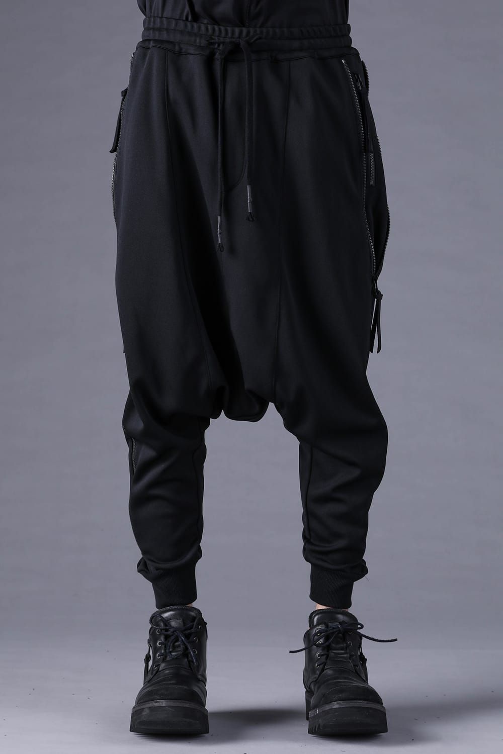 《2027SS先行予約分》Zip-Line Track Sarrouel Pants"Black" / ジップライン トラックサルエルパンツ"ブラック"