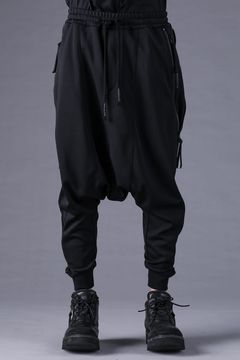 《2027SS先行予約分》Zip-Line Track Sarrouel Pants"Black" / ジップライン トラックサルエルパンツ"ブラック"