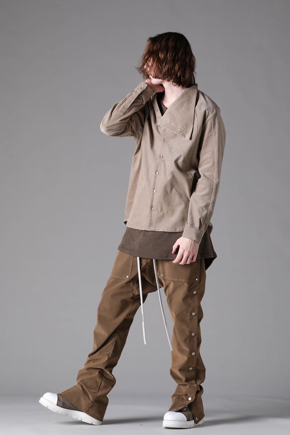 《2026AW先行予約》 Sarrouel Flare Pants"Black / Grey / Taupe " / サルエルフレアパンツ"ブラック/グレー/トープ"