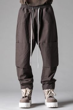 《2027SS先行予約》Cotton Nylon Cargo Taperd Pants"Black / Ivory / D.khaki" / コットンナイロンカーゴテーパードパンツ "ブラック / アイボリー /ダークカーキ"