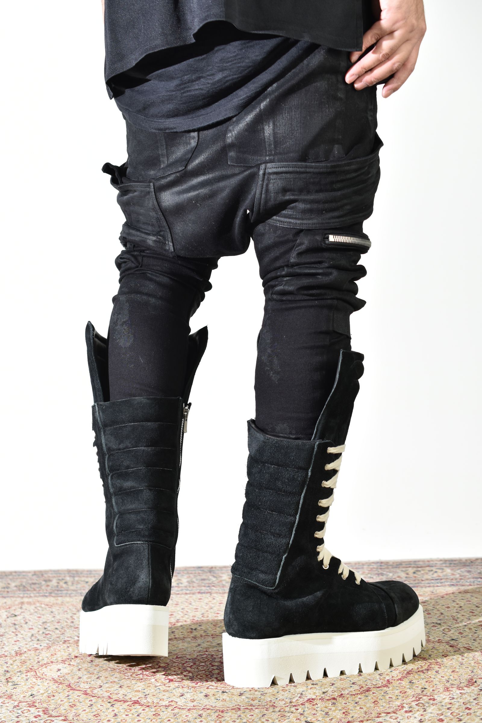 Torqe High Boots"Black × White" / トルクハイブーツ"ブラック×ホワイト"