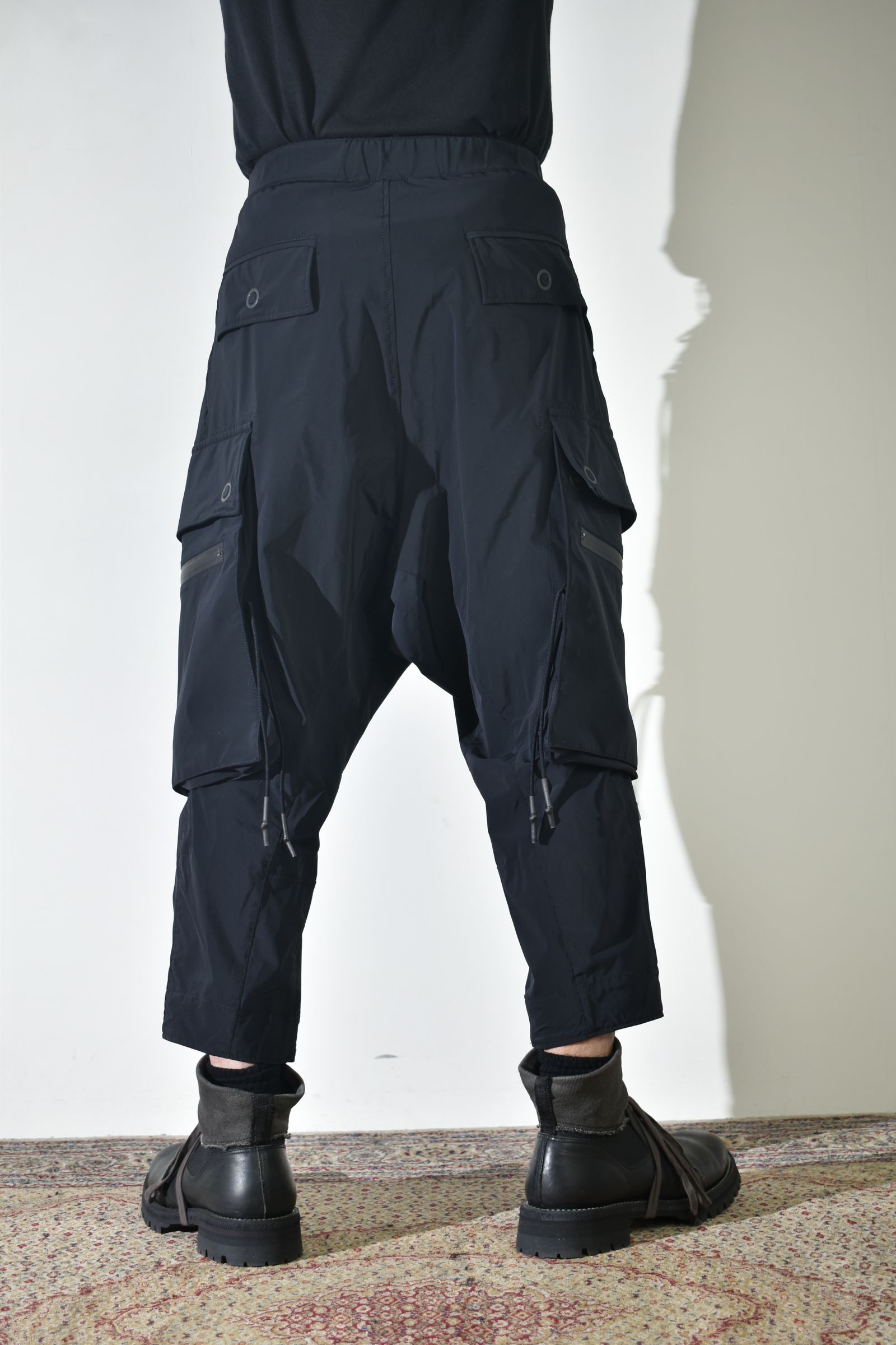 Sarrouel Cropped Cargo"Black" / サルエルクロップドカーゴ"ブラック"