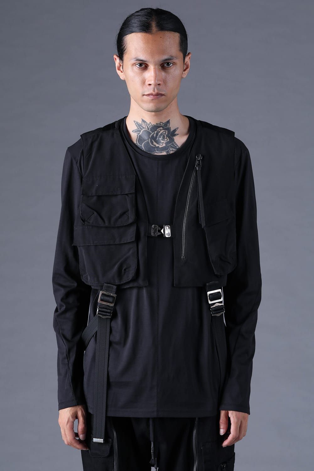 《2027SS先行予約分》Cupra Twill Vest"Black" / キュプラツイルベスト"ブラック"