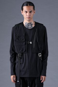 《2027SS先行予約分》Cupra Twill Vest"Black" / キュプラツイルベスト"ブラック"