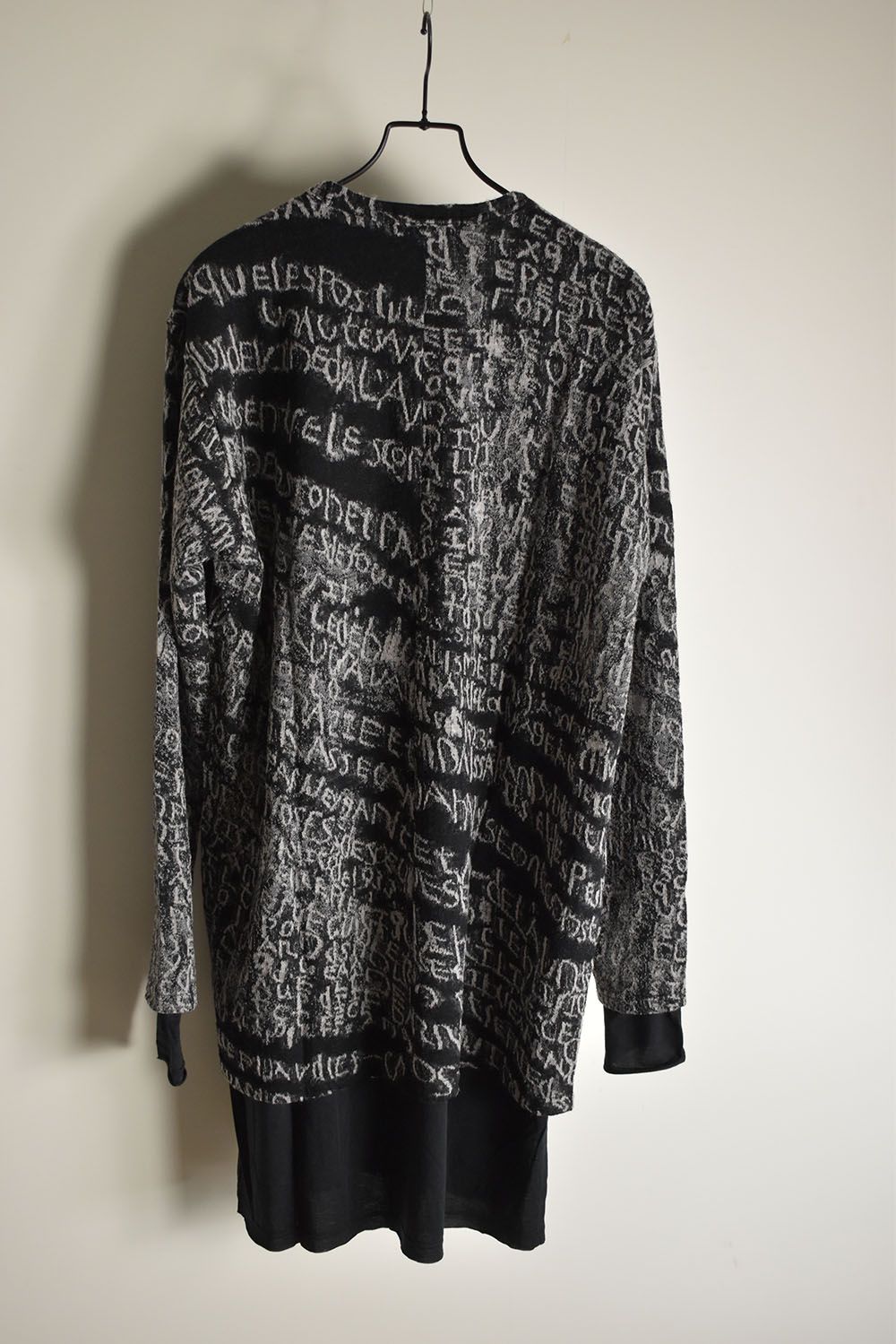 OVERSIZED LAYERED LONG SLEEVE T SHIRT"Black"/オーバーサイズドレイヤードロングスリーブTeeシャツ"ブラック"