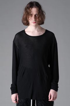 《2026AW先行予約》Back Printed Rib Long  Sleeve Tee"Black / D.Grey / Ivory /Khaki"バックプリントリブロングスリーブTee"ブラック/ダークグレー/アイボリー/カーキ"