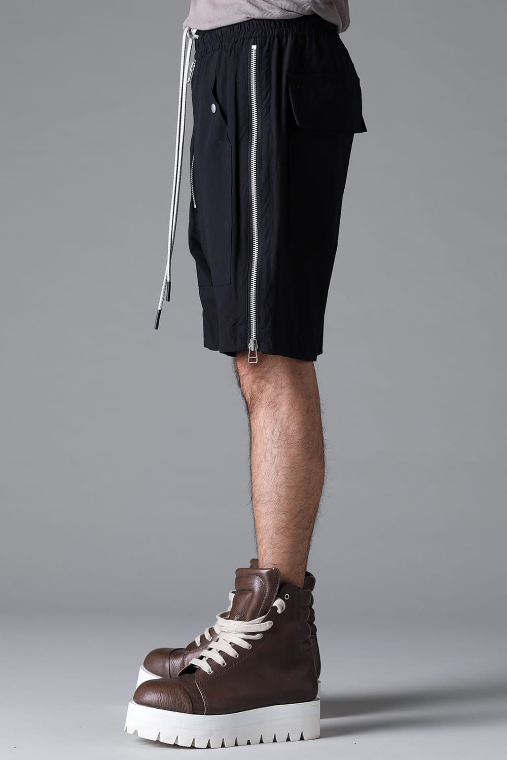 《2026SS先行予約》Side Zip Shorts"Black / White /Stone" / サイドジップショーツ"ブラック/ホワイト/ストーン"