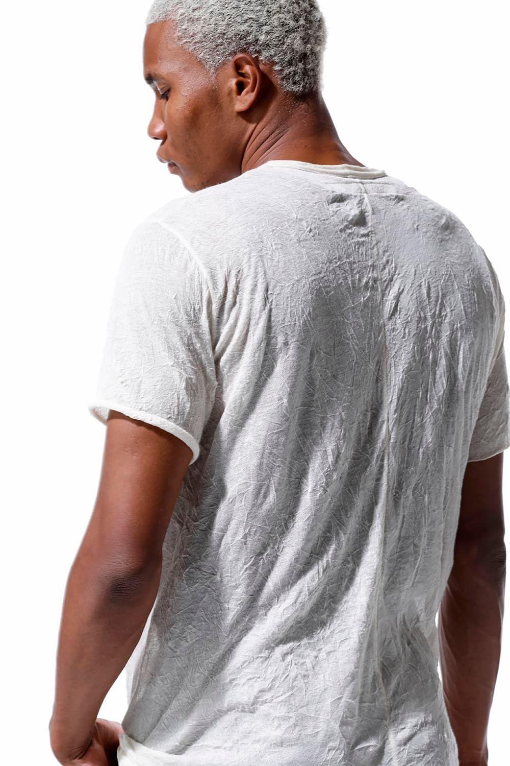 《2026SS先行予約》Gauze Washer Crew Neck Tee "Black/White/Ivory/Beige/Grey"/ガーゼワッシャークルーネックTee"ブラック/ホワイト/アイボリー/ベージュ/グレー"