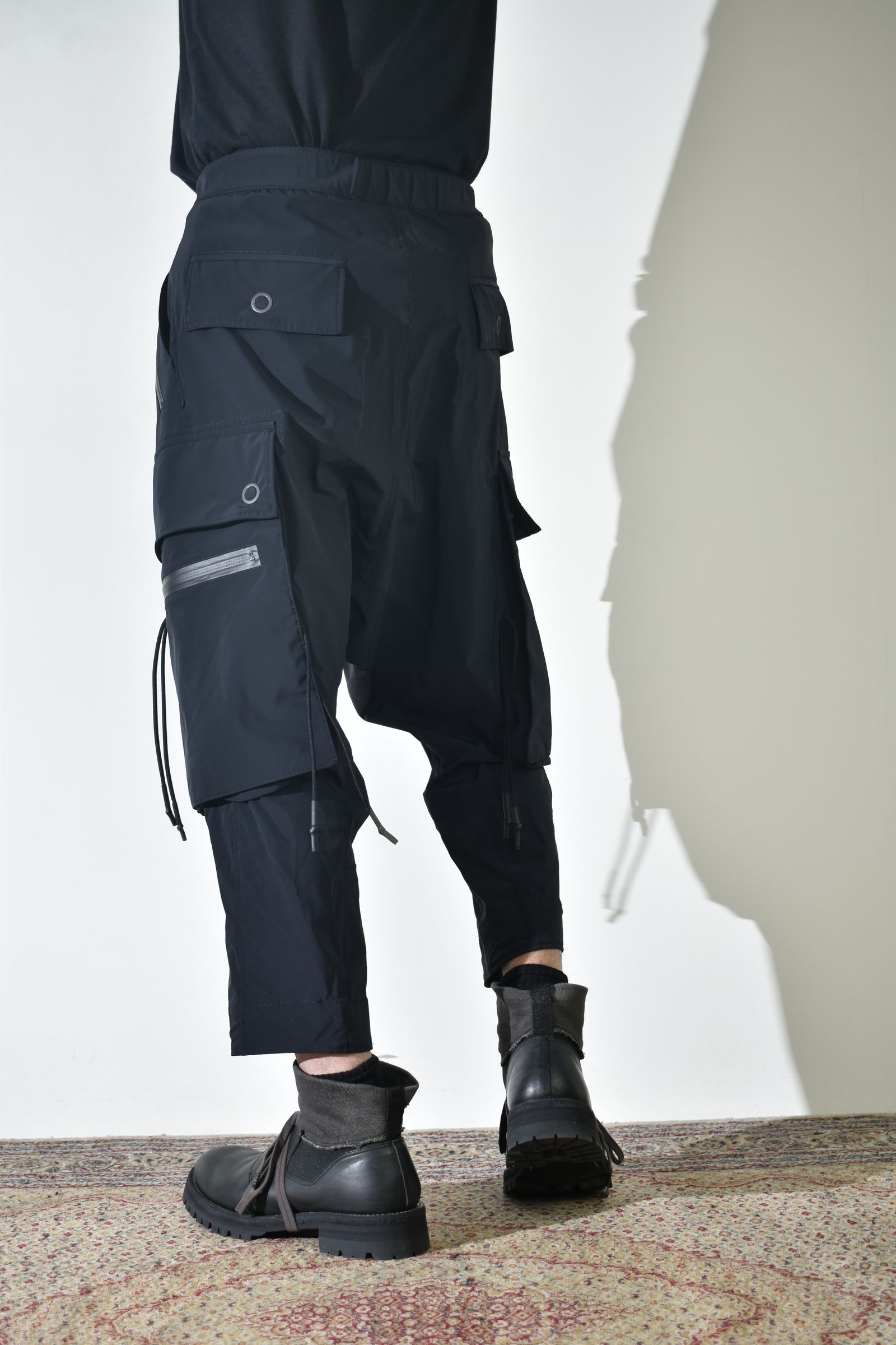 Sarrouel Cropped Cargo"Black" / サルエルクロップドカーゴ"ブラック"