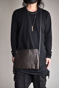 Shoulder Porch Bag"Charcoal Gray"/ショルダーポーチバッグ"チャコールグレー"