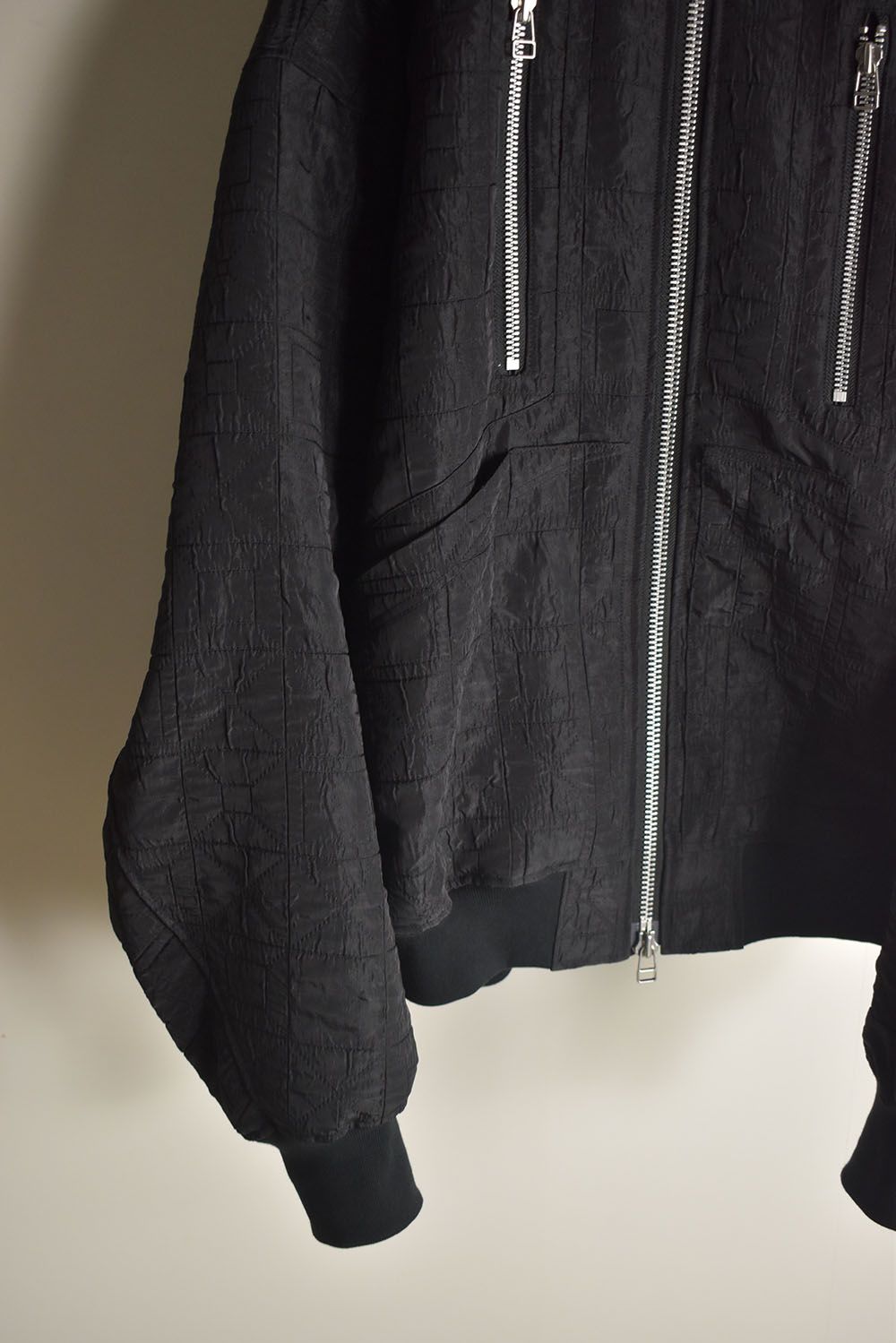 Geometry Jumbo MA-1 Blouson"Black" / ジオメトリージャンボMA-1ブルゾン"ブラック"