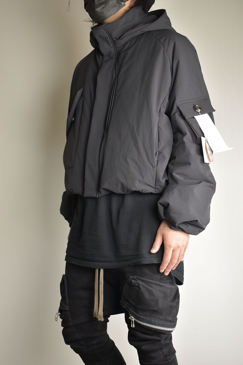 Padding Short Blouson"Black" / パディングショートブルゾン"ブラック"