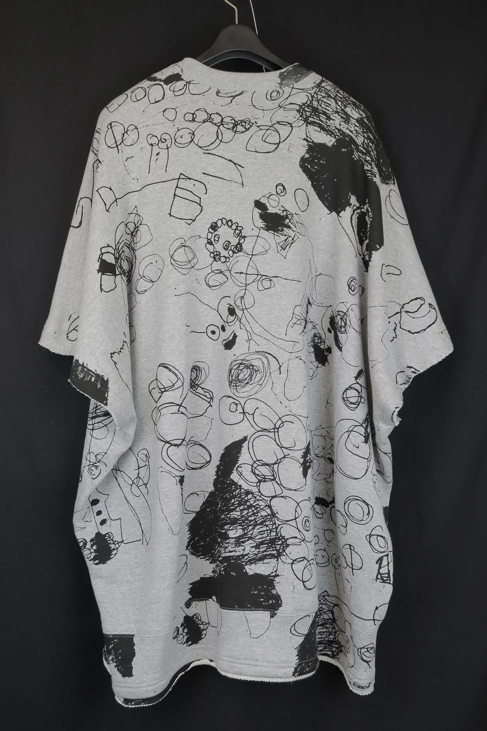 Sweat Oversize Print Pullover"Grey" / スウェットオーバープリントプルオーバー"グレー"