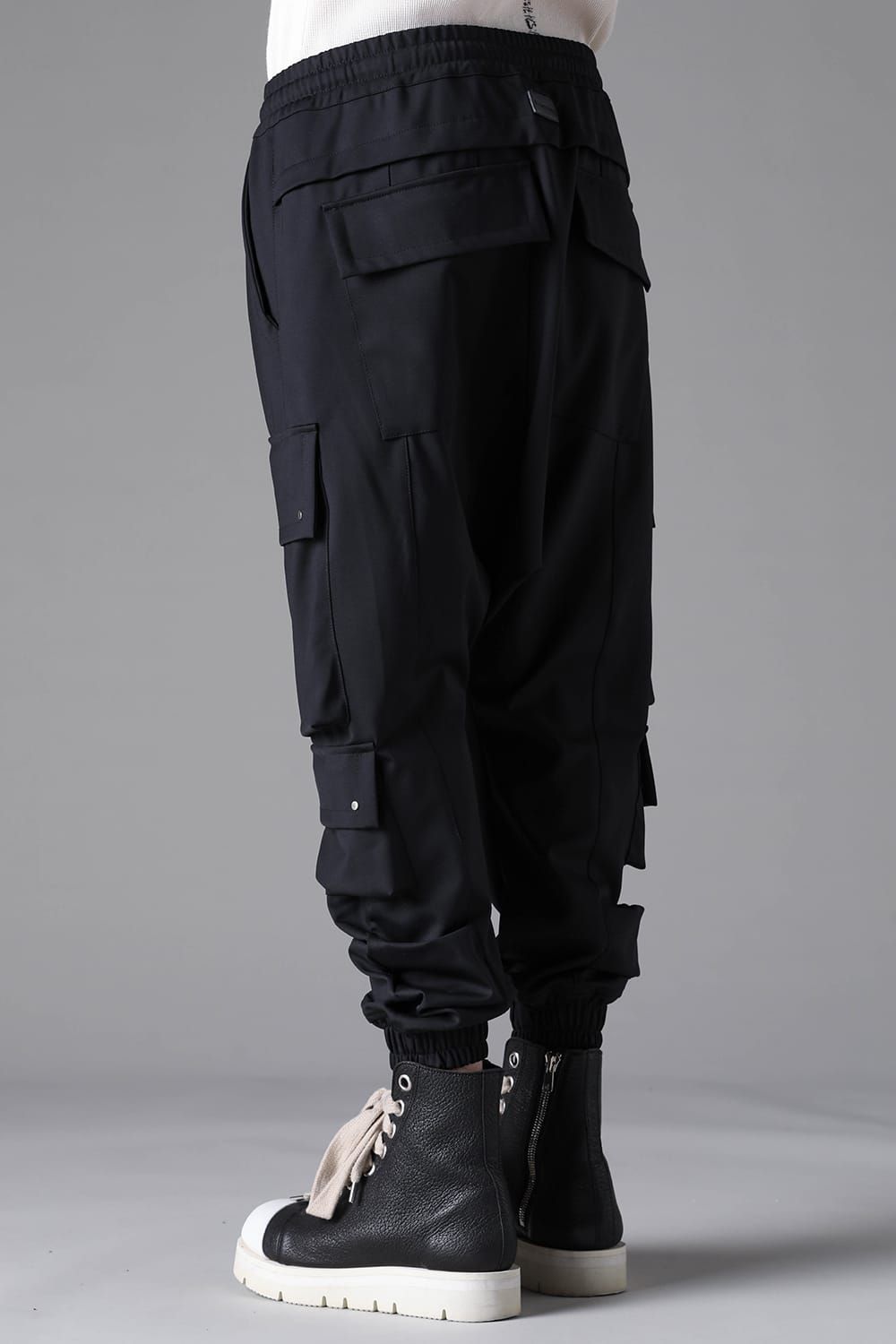 《2026AW先行予約》Technical Nylon Military Sarrouel Easy Pants"Black" / テクニカルナイロンミリタリーサルエルイージーパンツ"ブラック"
