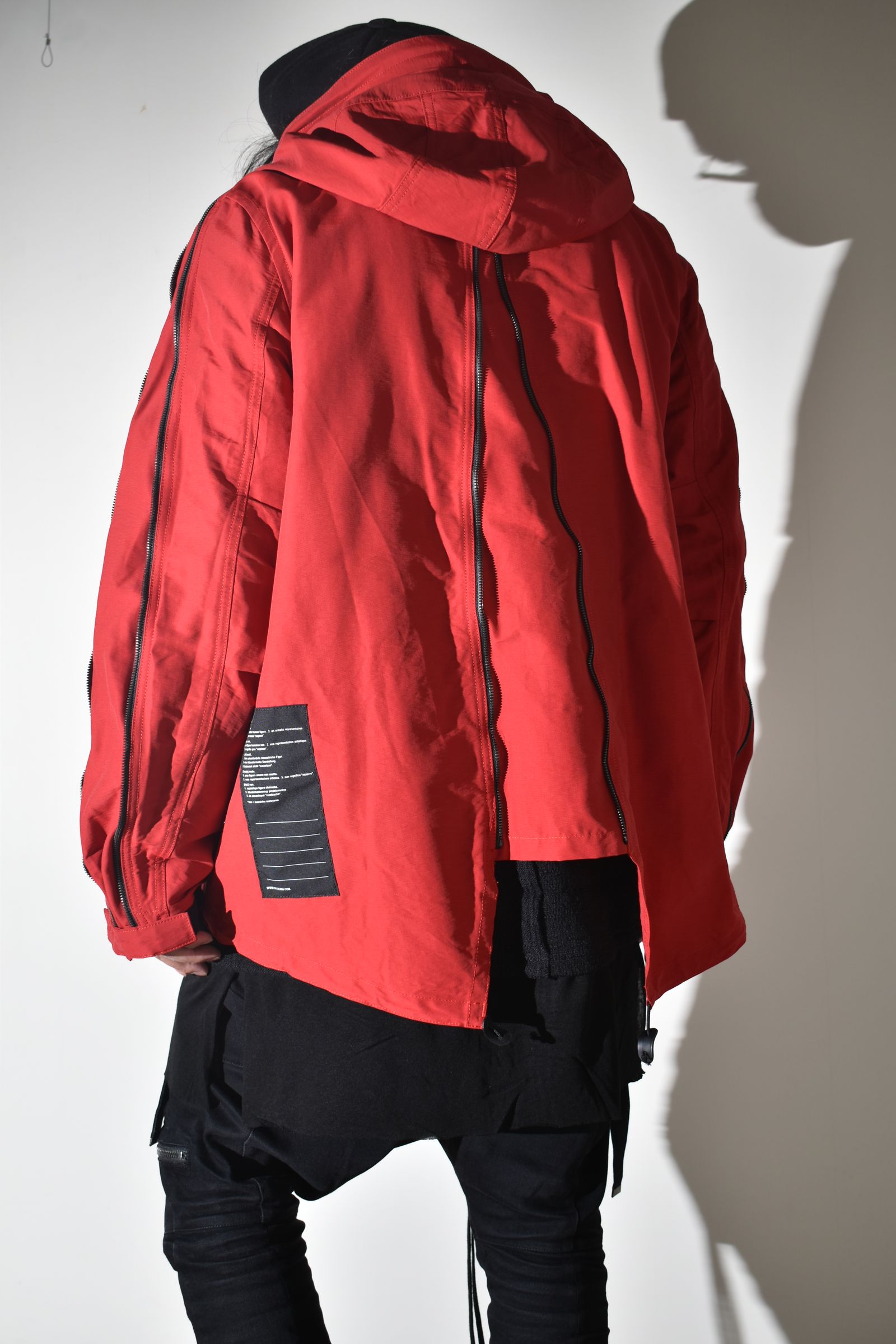 Multi Zip Short Mods Coat"Red" / マルチジップショートモッズコート"レッド"