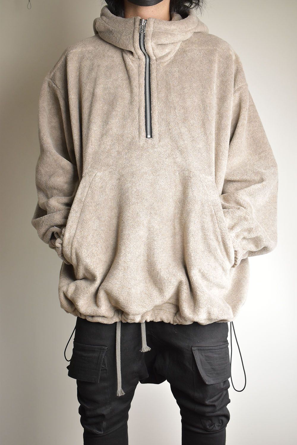 Fleece Hoodie"Beige" / フリースフーディ"ベージュ/"