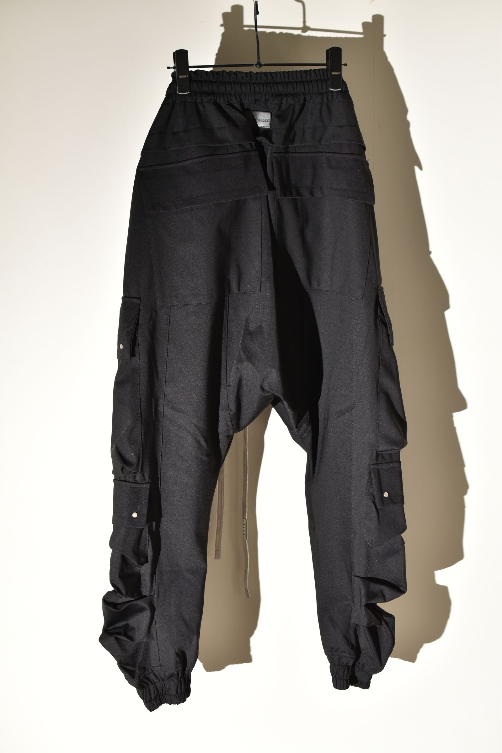 Technical Nylon Military Sarrouel Easy Pants"Black" / テクニカルナイロンミリタリーサルエルイージーパンツ"ブラック"