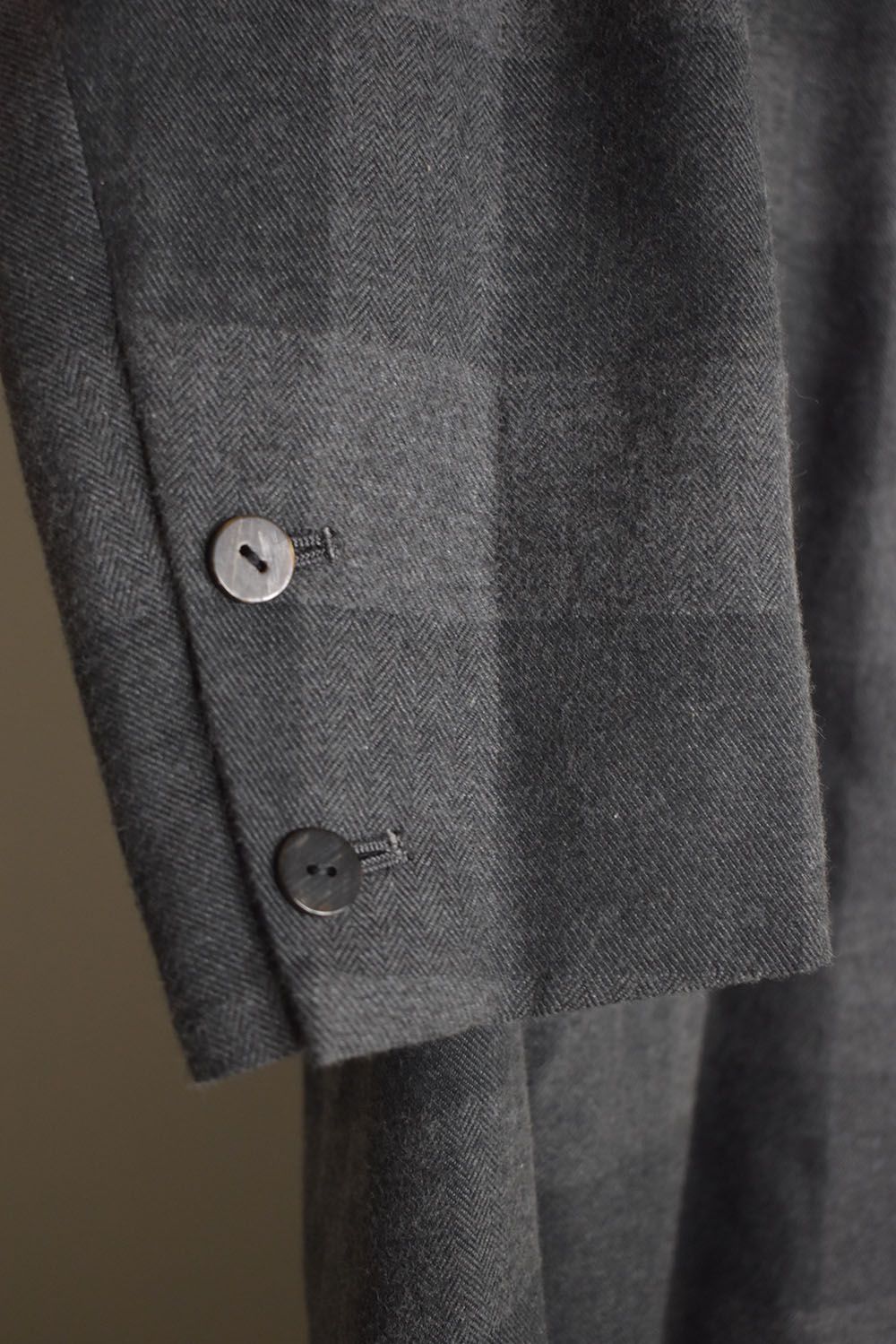 Mao Collar Long Coat"Grey" / マオカラーロングコート"グレー"