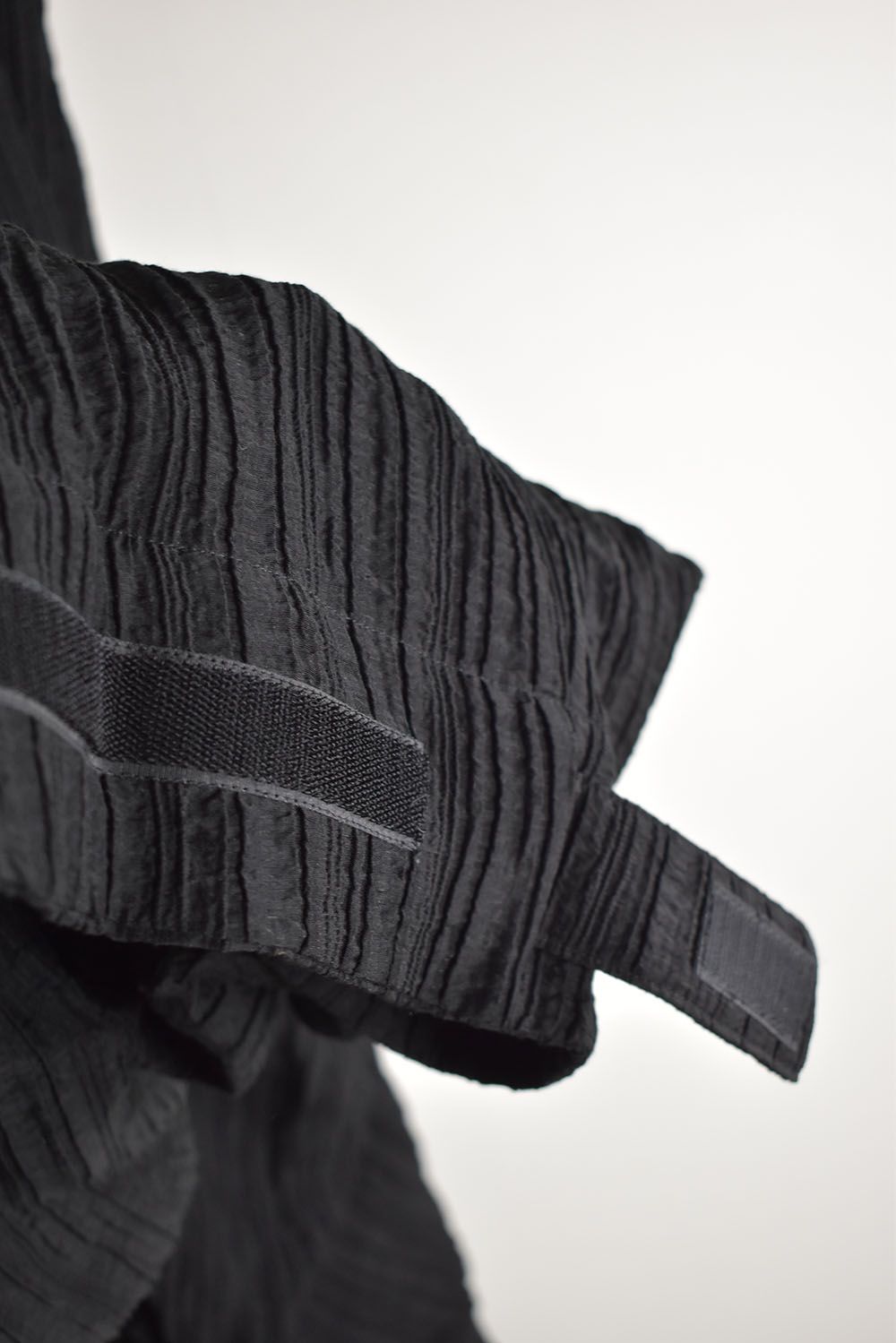 Sheer Yoryu Tuck Baggy Pants"Black"/シアータックバギーパンツ"ブラック"