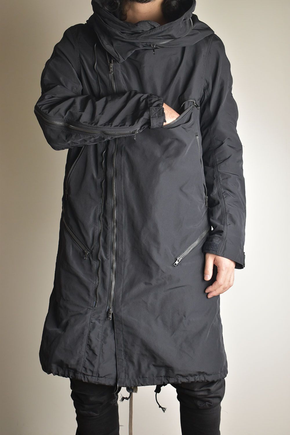 Multi Zip Military Parka Coat"Black" / マルチジップミリタリーパーカーコート"ブラック"