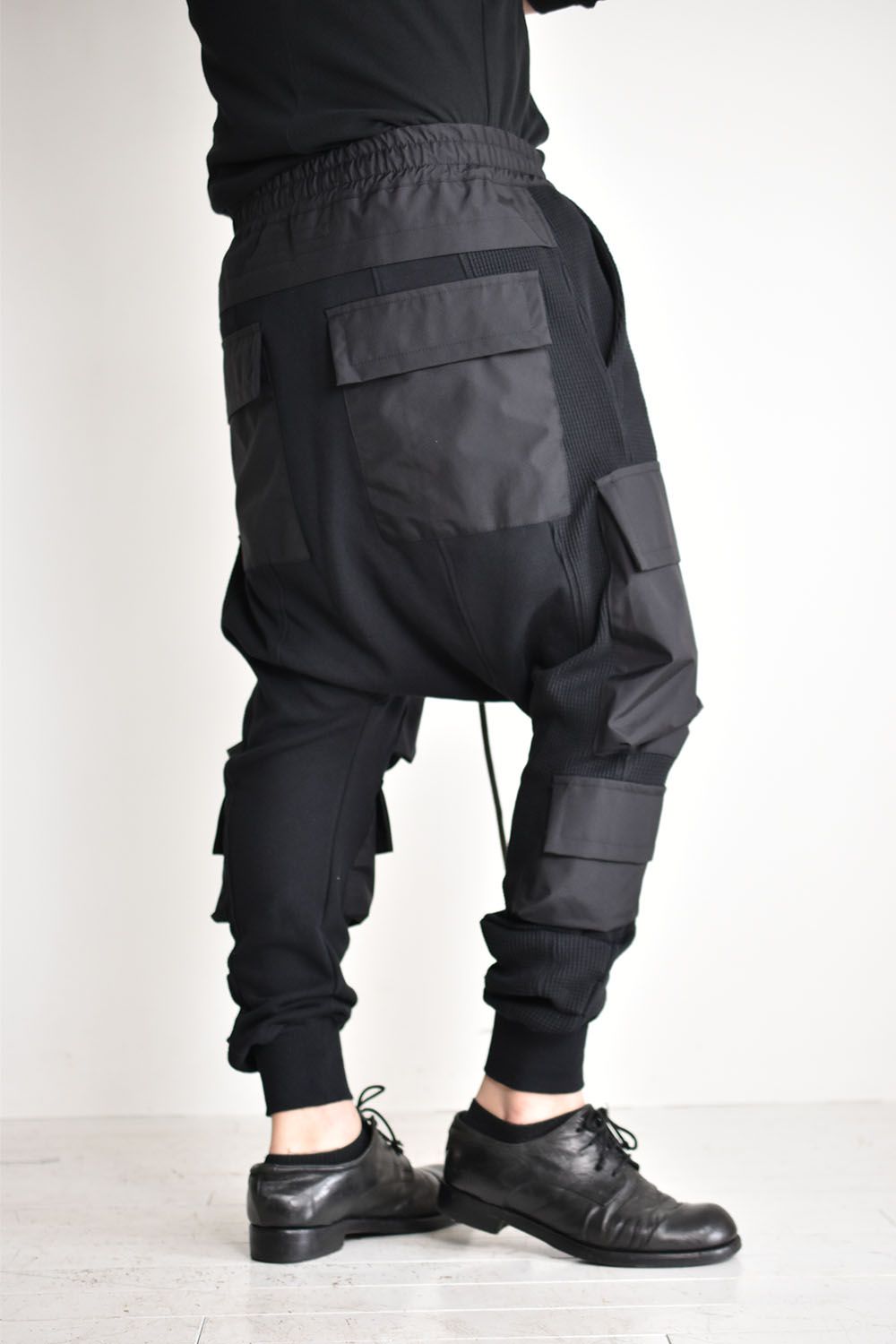 Knit Combi Military Sarouel Pants"Black"/ニットコンビミリタリーサルエルパンツ"ブラック"