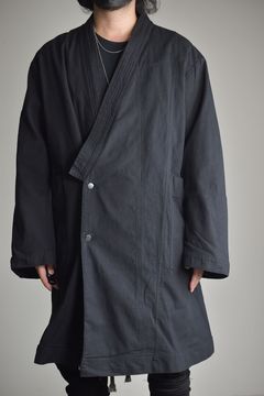 作務衣 Over Coat"Black"/作務衣オーバーコート"ブラック"