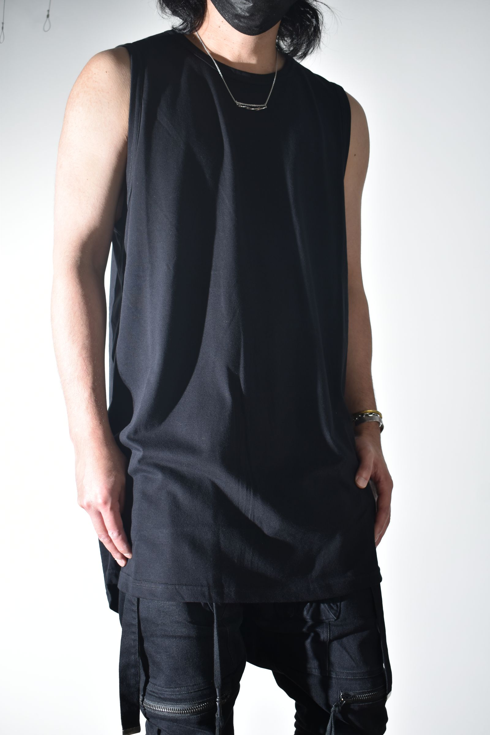 Long Tank Top"Black" / ロングタンクトップ"ブラック"