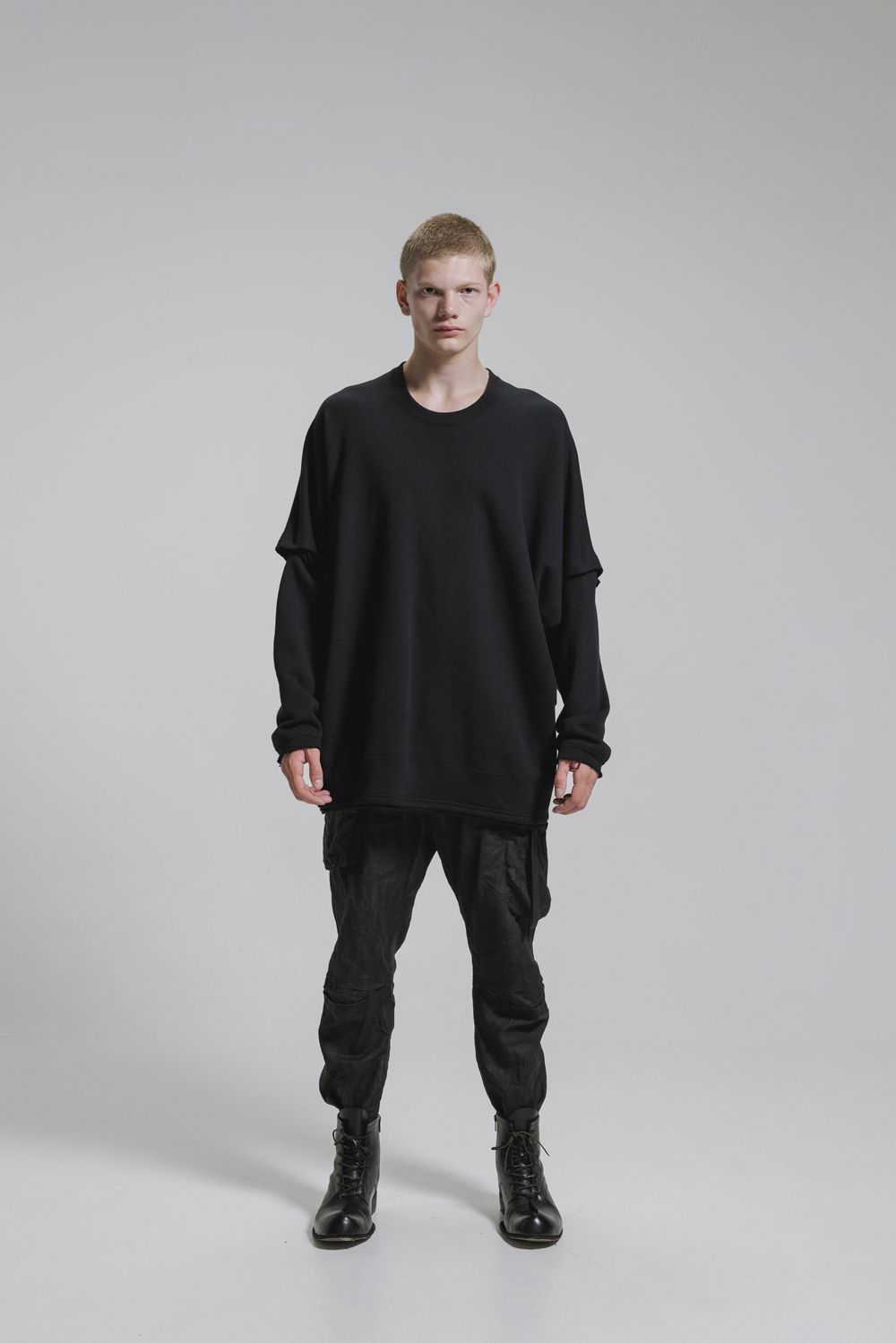 Sweat Oversize Pullover"Black" / スウェットオーバープルオーバー"ブラック"