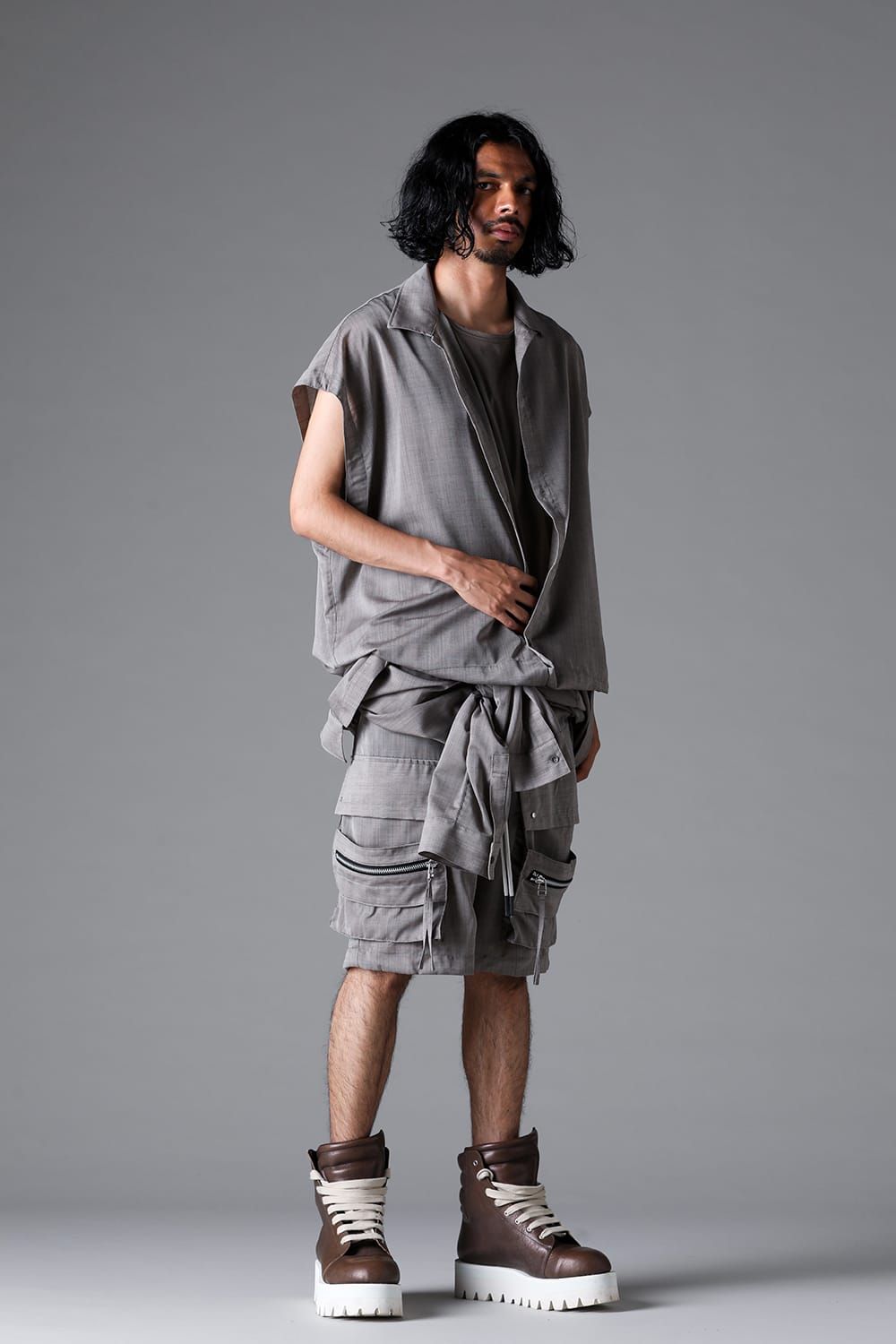 《2026SS先行予約》Coalesce Shirts"Black /Stone" / コウアレスシャツ"ブラック/ストーン"