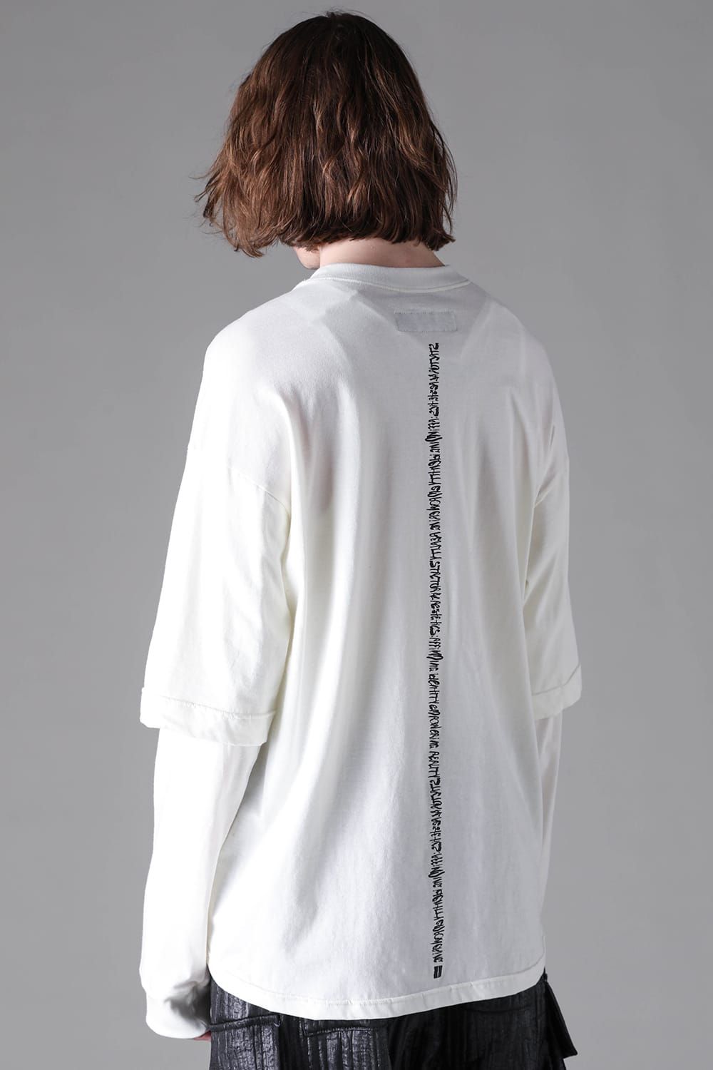 《2026AW先行予約》Printed Layerd Long Sleeve "Ivory" / プリントレイヤードロングスリーブ"アイボリー"