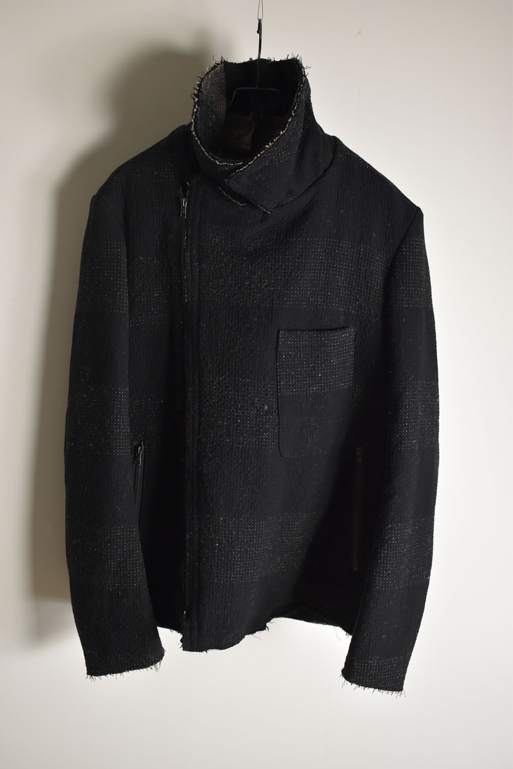 REVERSIBLE ZIP UP JACKET"Black"/リバーシブルジップアップジャケット"ブラック"