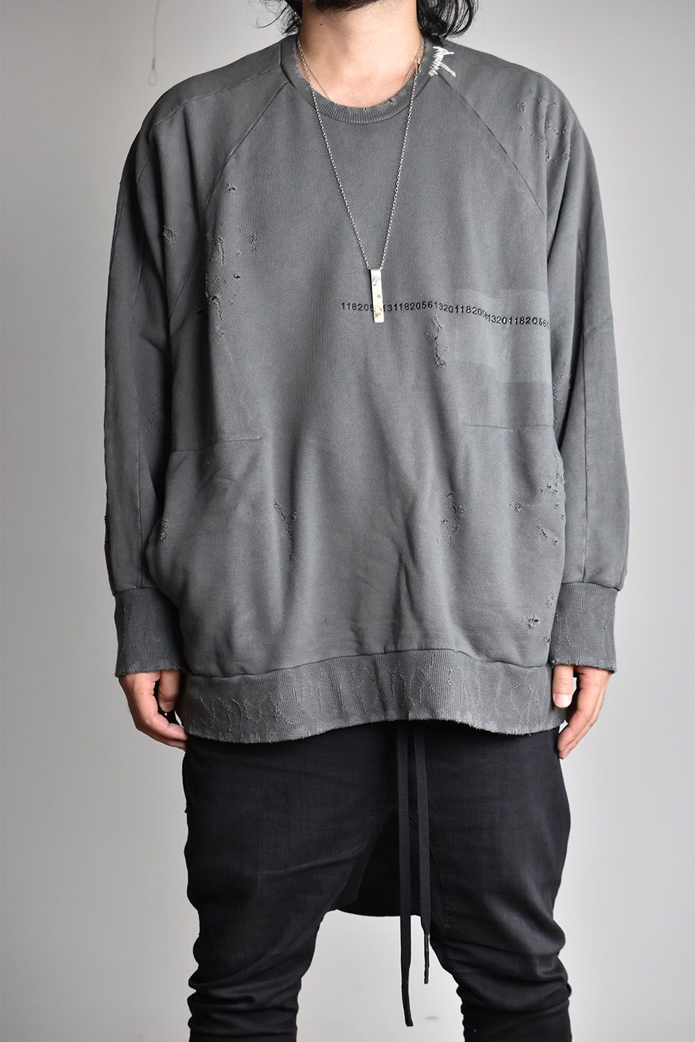A.F ARTEFACT - Damage Sweat Over Sized Pullover