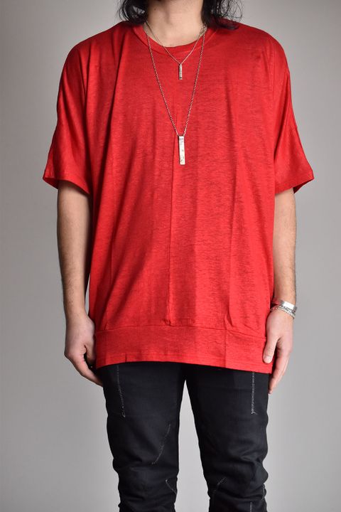 Oversized  Short Sleeve Tee"Red"/オーバーサイズTee"レッド"