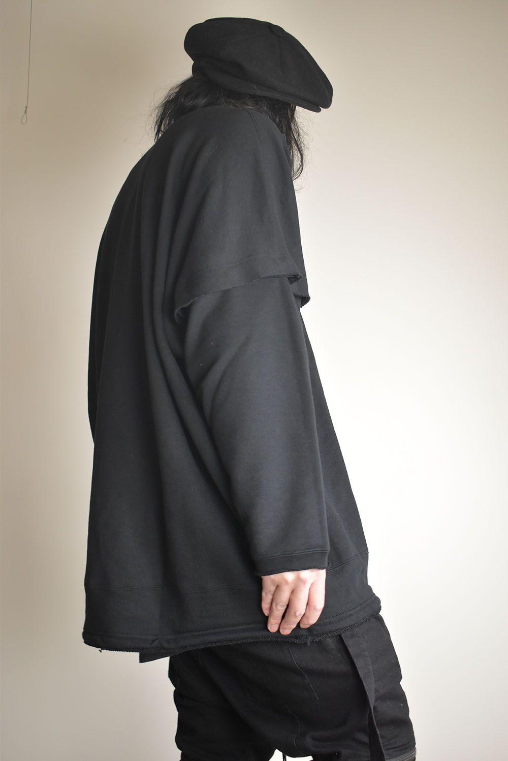 Sweat Oversize Pullover"Black" / スウェットオーバープルオーバー"ブラック"